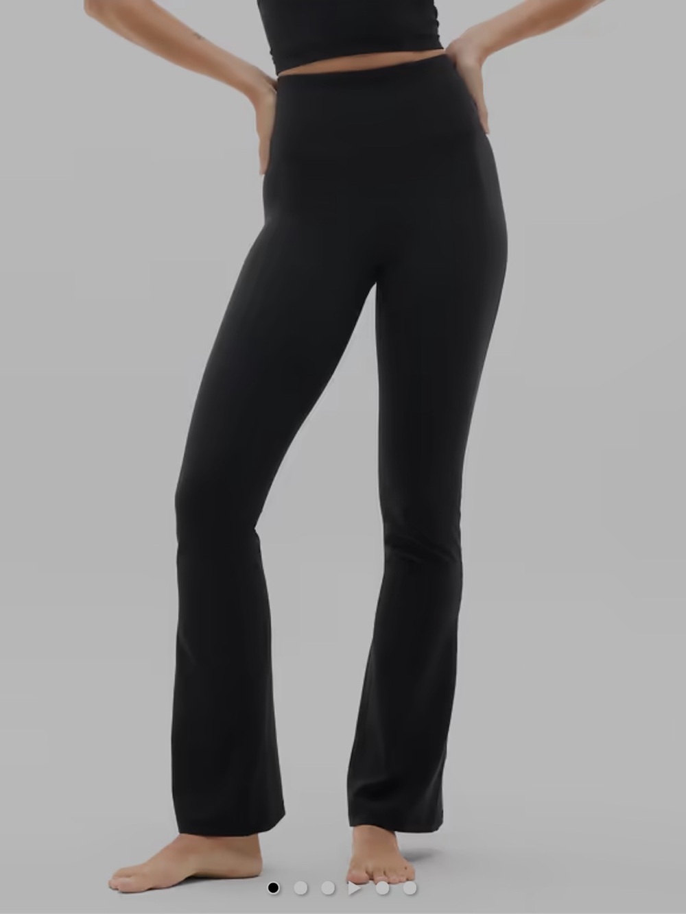 Athleta Black Petite Flared Leggings